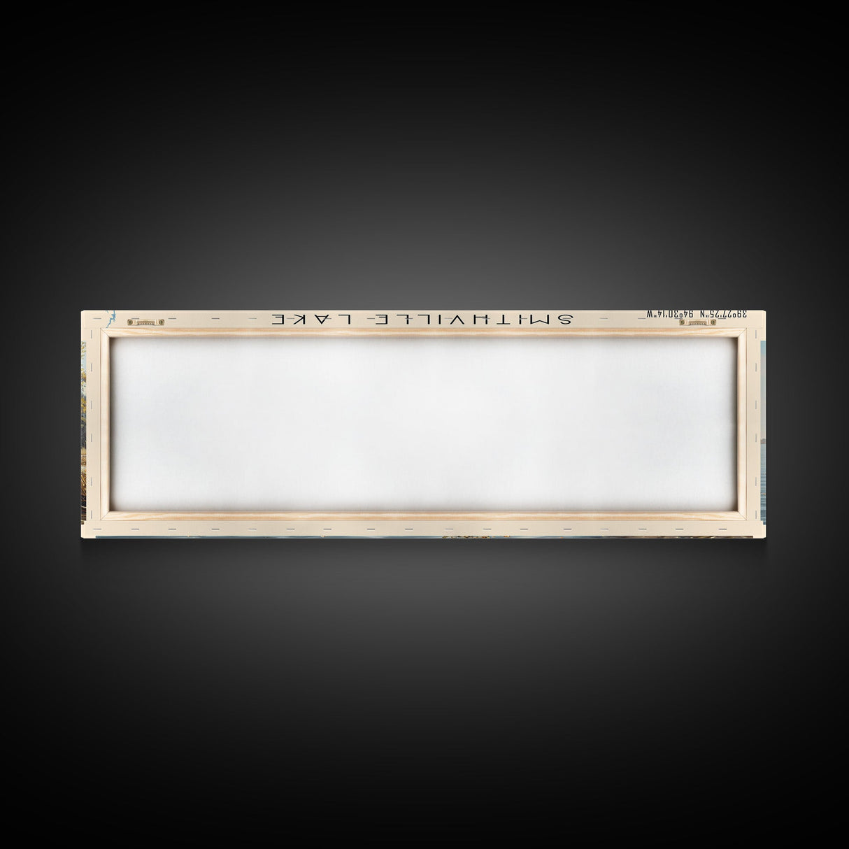 Smithville Lake Missouri Panoramic Framed Canvas Print, Lake House Decor, Wall Art, Travel Poster, Serene Lake Painting, Living Room Decor