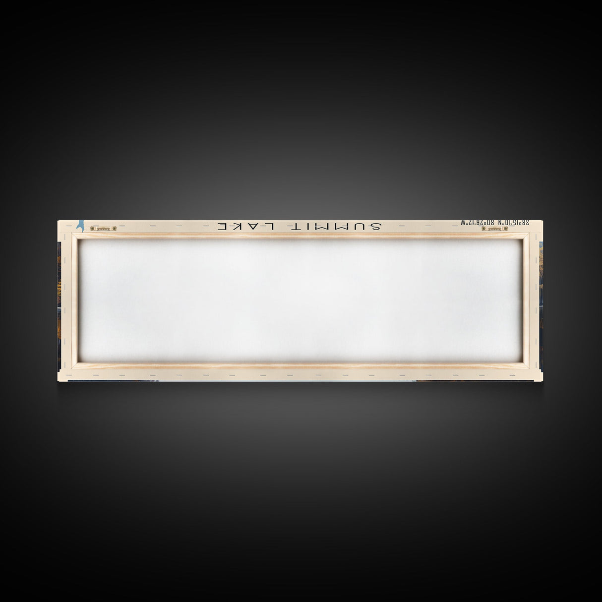 Summit Lake West Virginia Panoramic Wall Art, Framed Canvas Print, Lake House Decor, Travel Poster, Tranquil Landscape, Bedroom Decor