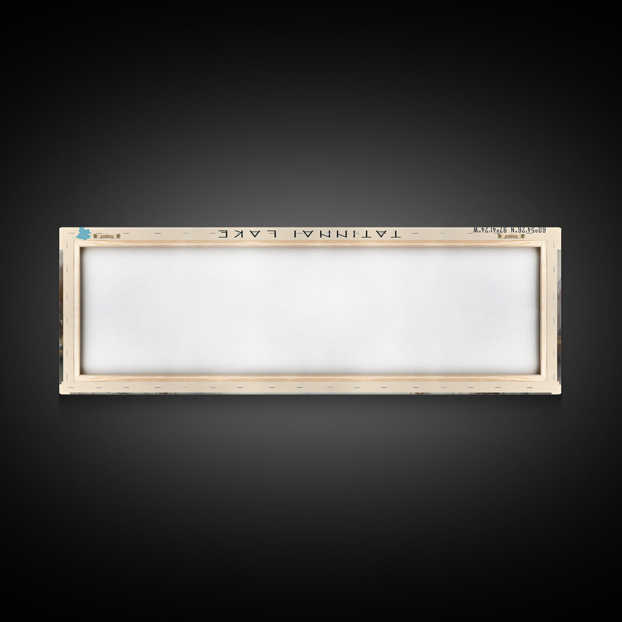 Tatinnai Lake Panoramic Wall Art, Framed Canvas Print, Lake House Decor, Travel Poster, Beautiful Lake Scene, Living Room Decor, Home Decoration