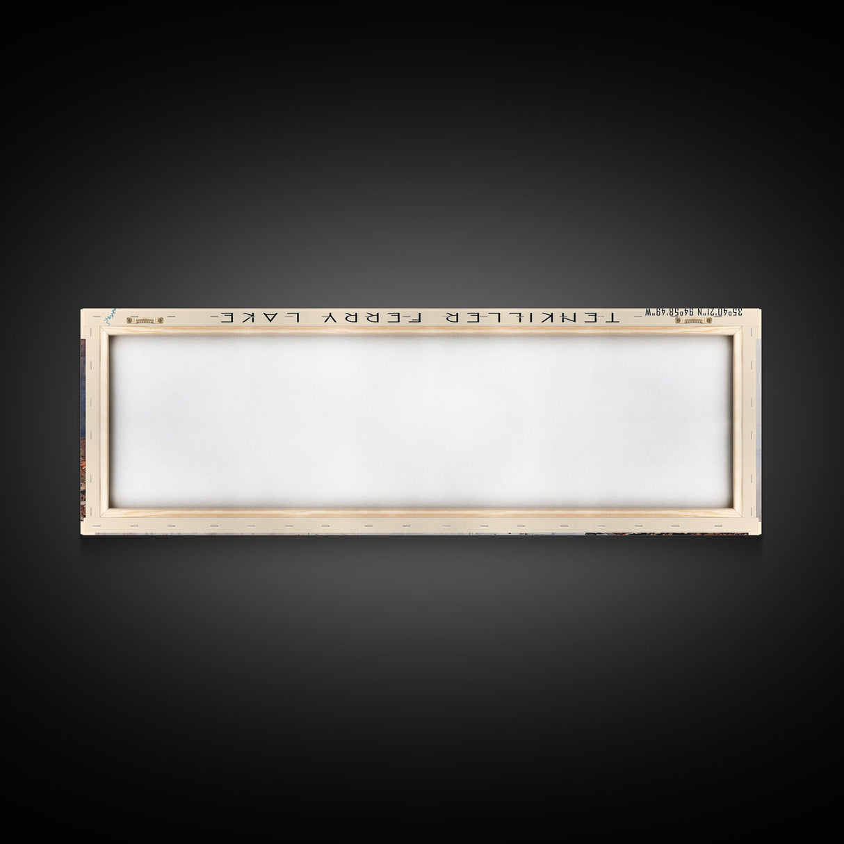 Tenkiller Ferry Lake Oklahoma Panoramic Wall Art, Framed Canvas Print, Lake House Decor, Travel Poster, Beautiful Lake Scene, Living Room Decor, Scenic Art