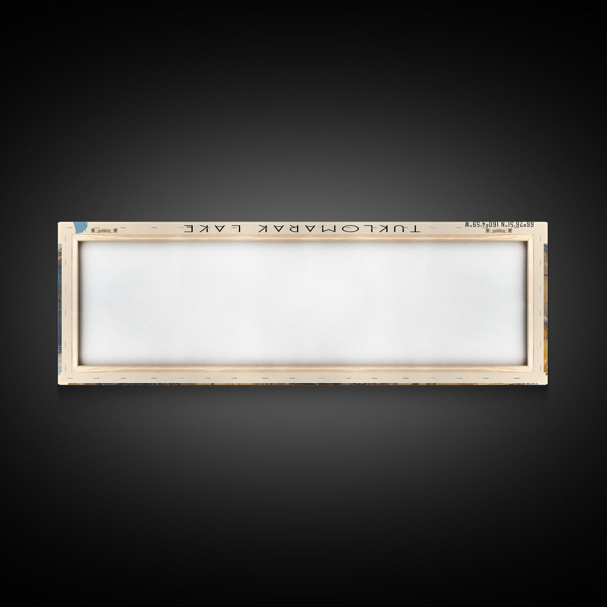 Tuklomarak Lake Panoramic Wall Art, Framed Canvas Print, Lake House Decor, Travel Poster, Serene Landscape, Living Room Decor