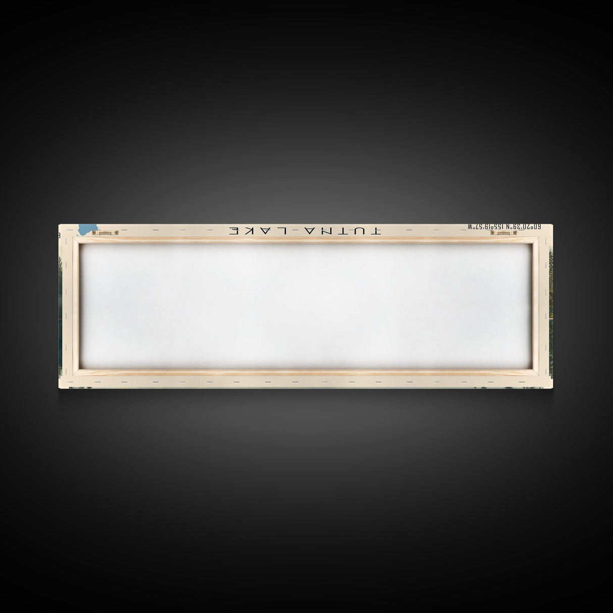 Tutna Lake Panoramic Wall Art, Framed Canvas Print, Lake House Decor, Travel Poster, Beautiful Lake Scene, Bedroom Decor