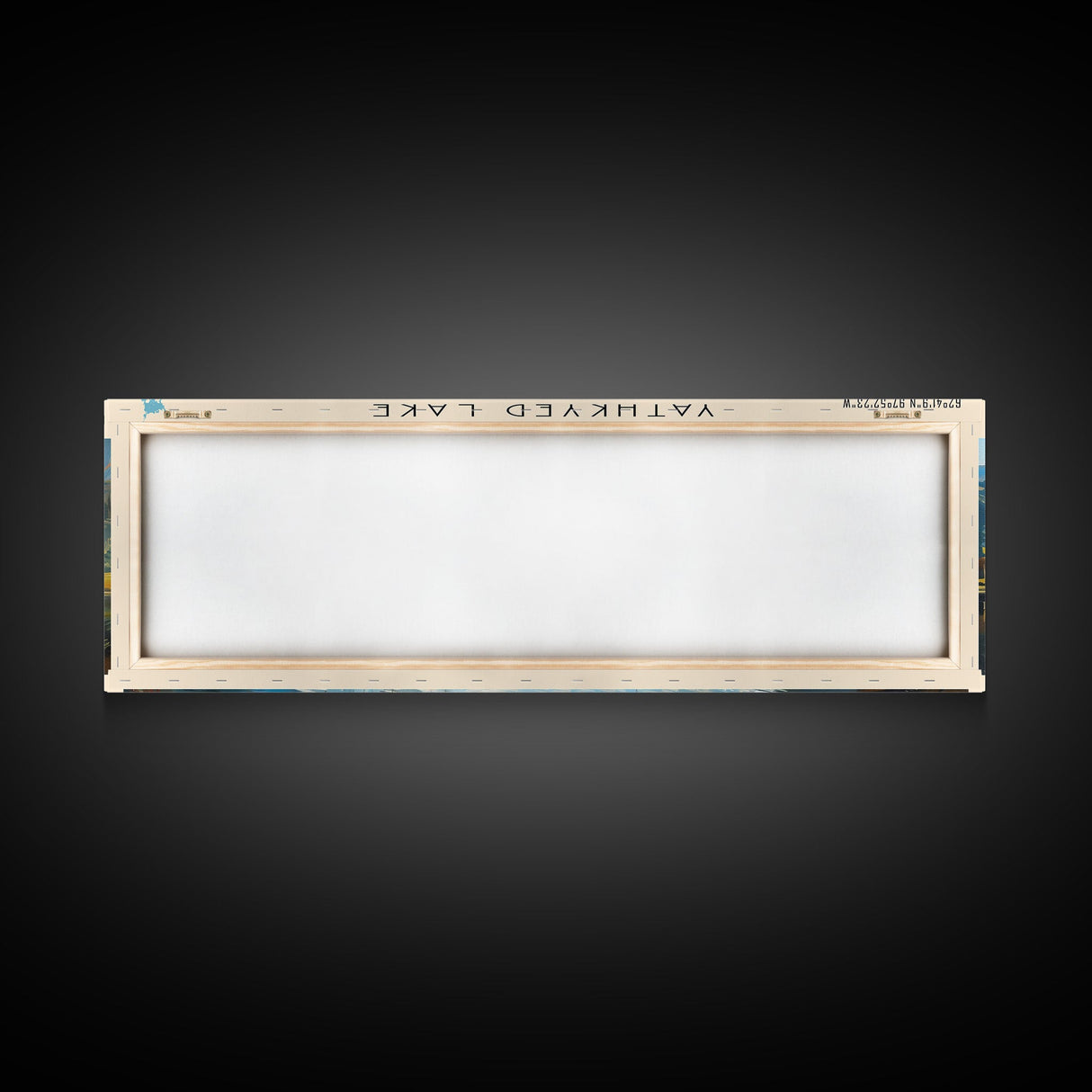 Yathkyed Lake Panoramic Wall Art, Framed Canvas Print, Lake House Decor, Travel Poster, Serene Landscape, Home Art