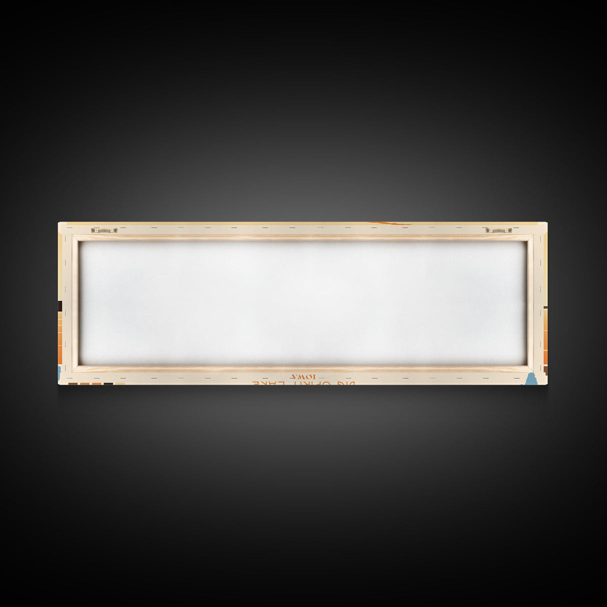 Big Spirit Lake Iowa Framed Canvas Print, Panoramic Wall Art, Midcentury Modern, Pop Art, Travel Poster, Scenic Lake House Art, Bedroom Decor