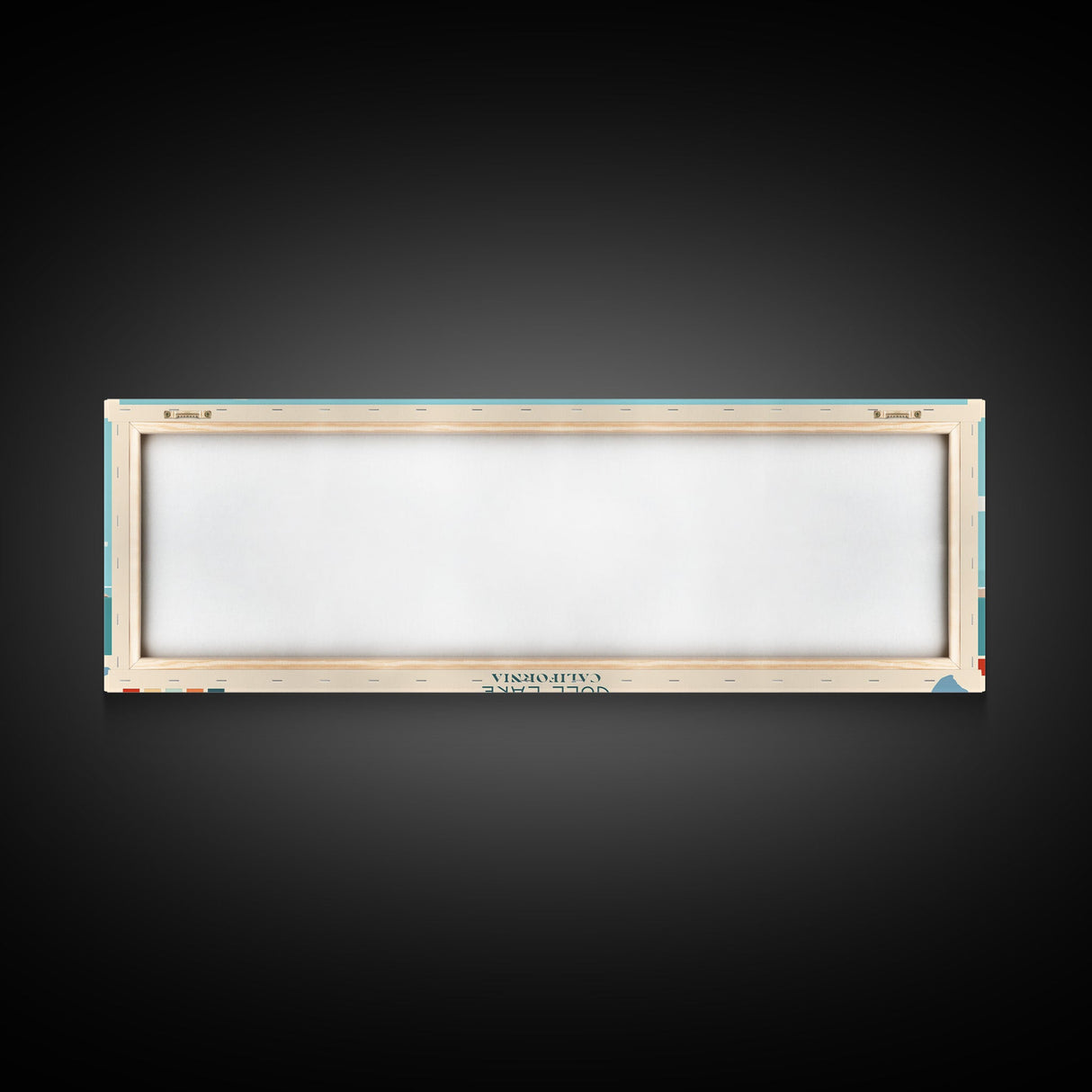 Gull Lake California Framed Canvas Print, Panoramic Art, Midcentury Modern, Pop Art, Bedroom Decor, Travel Poster, Lake View, Artistic Decor