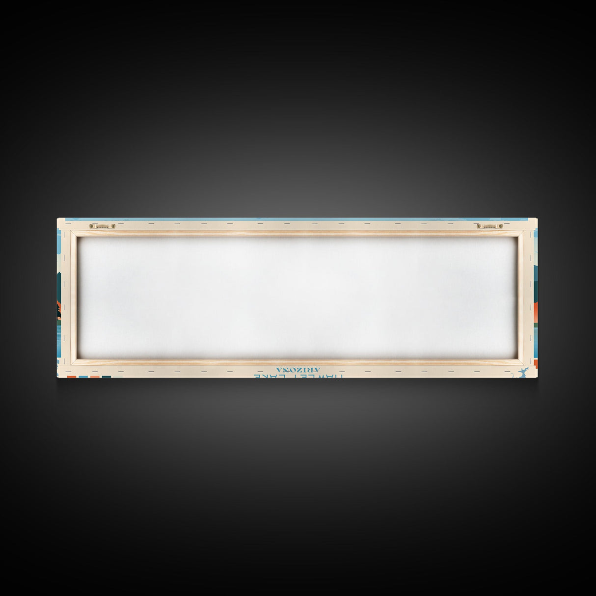 Hawley Lake Arizona Framed Canvas Print, Panoramic Art, Midcentury Modern, Pop Art, Bedroom Decor, Travel Poster, Artistic Decor, Home Decor