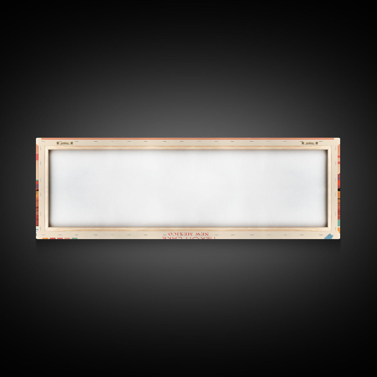 Heron Lake New Mexico Framed Canvas Print, Panoramic Art, Midcentury Modern, Pop Art, Bedroom Decor, Travel Poster, Artistic Decor, Home Decor