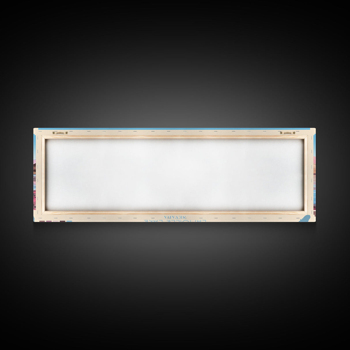 Lamoille Lake, Nevada Panoramic Wall Art Framed Canvas Print, Midcentury Modern, Pop Art, Home Decor, Travel Poster, Living Room Art