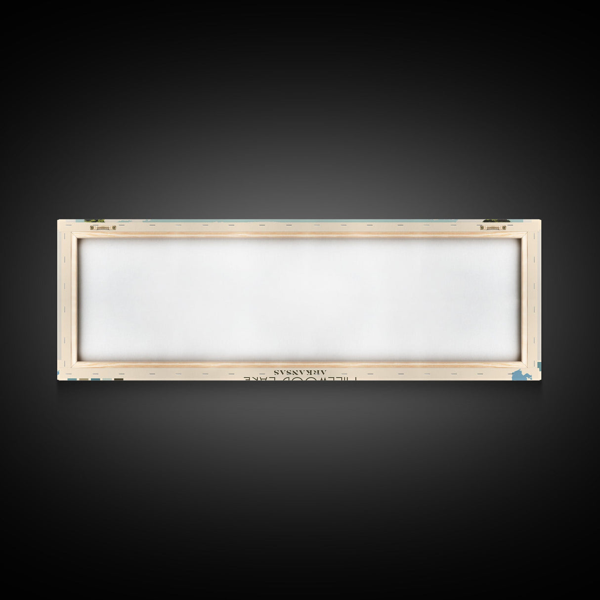 Millwood Lake, Arkansas Framed Canvas Print, Panoramic Wall Art, Midcentury Modern, Pop Art, Home Decor, Travel Poster, Bedroom Art