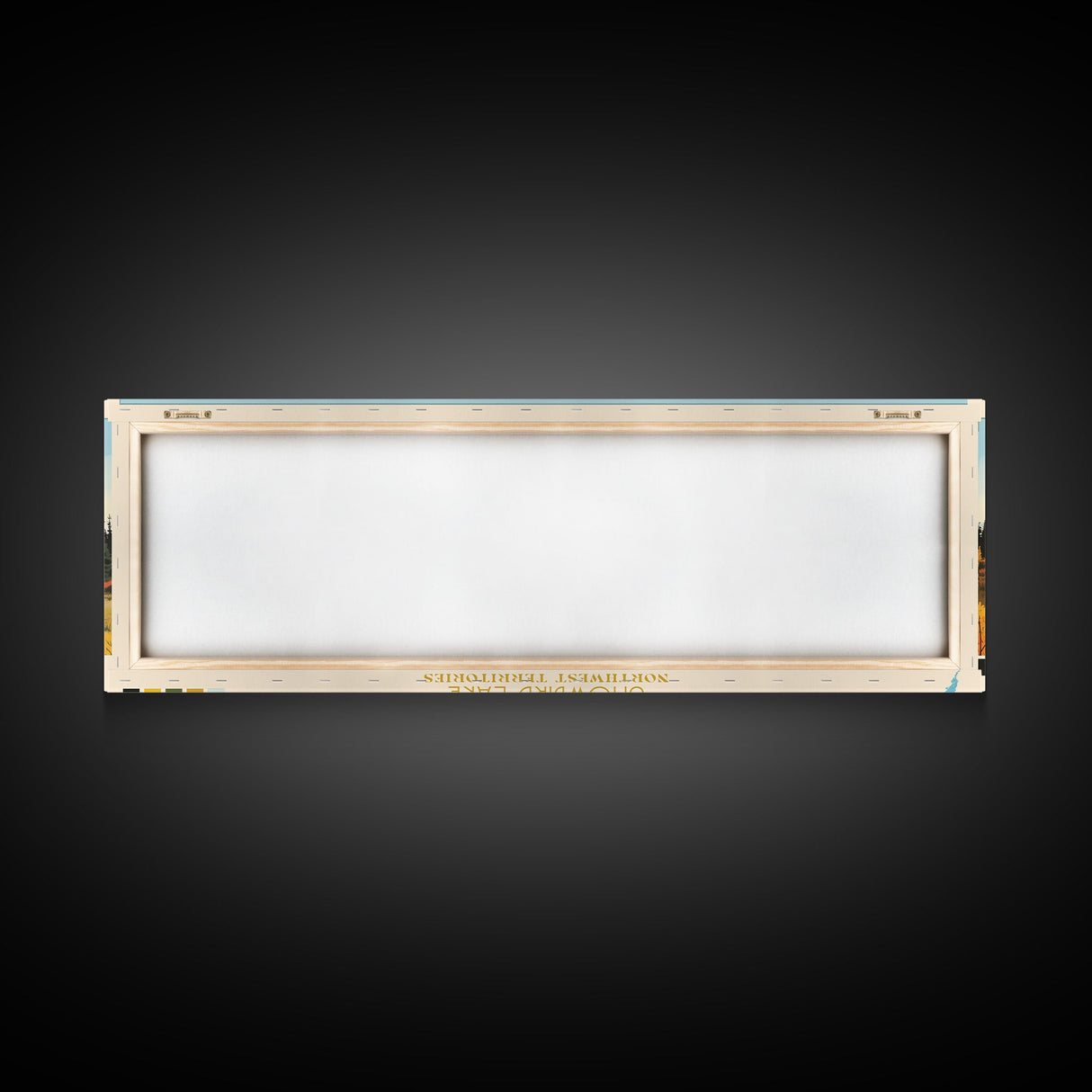 Snowbird Lake, Northwest Framed Canvas Print, Lake House Decor, Midcentury Modern Art, Pop Art, Travel Poster, Bedroom Wall Art