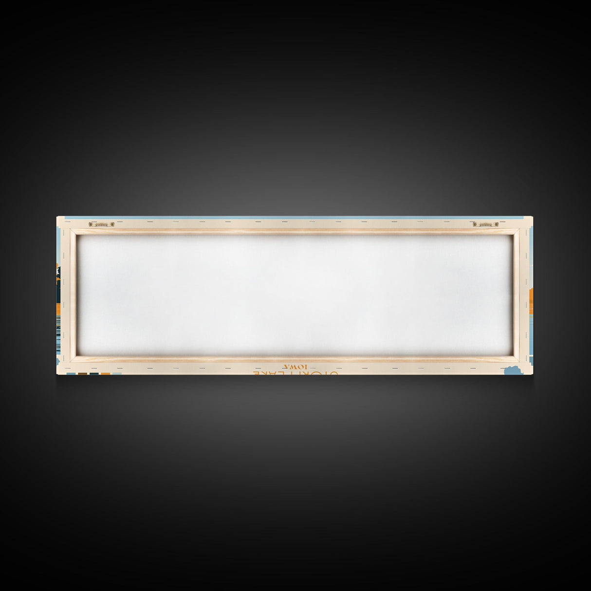 Storm Lake, Iowa Framed Canvas Print, Lake House Decor, Midcentury Modern Art, Pop Art, Travel Poster, Bedroom Wall Art