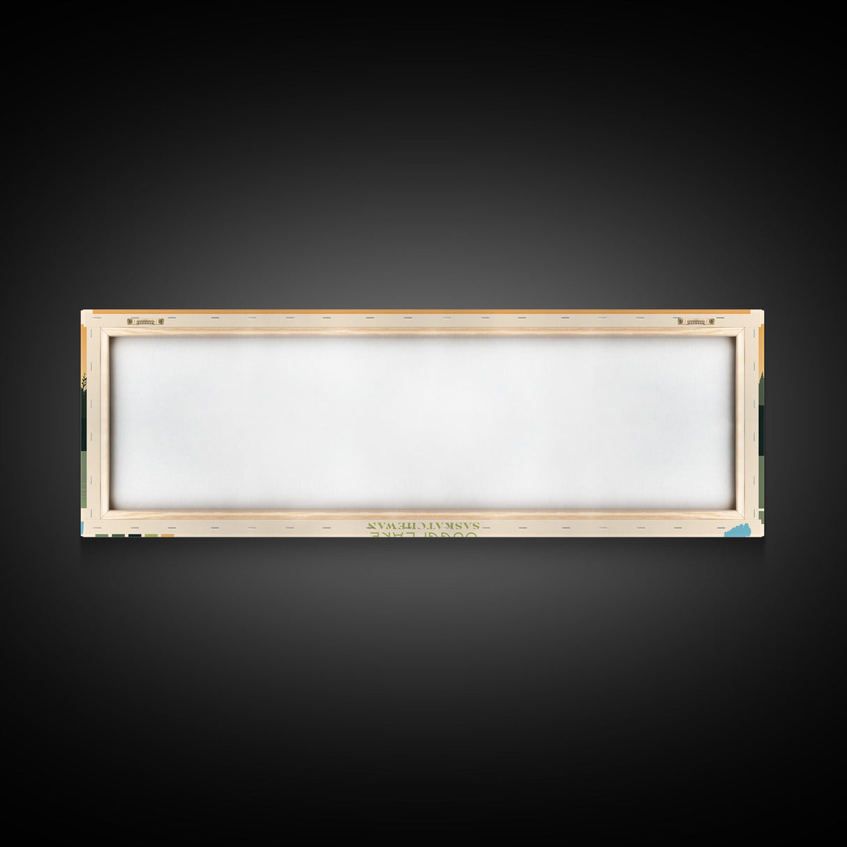 Suggi Lake, Saskatchewan Framed Canvas Print, Lake House Decor, Midcentury Modern Art, Pop Art, Travel Poster, Bedroom Wall Art