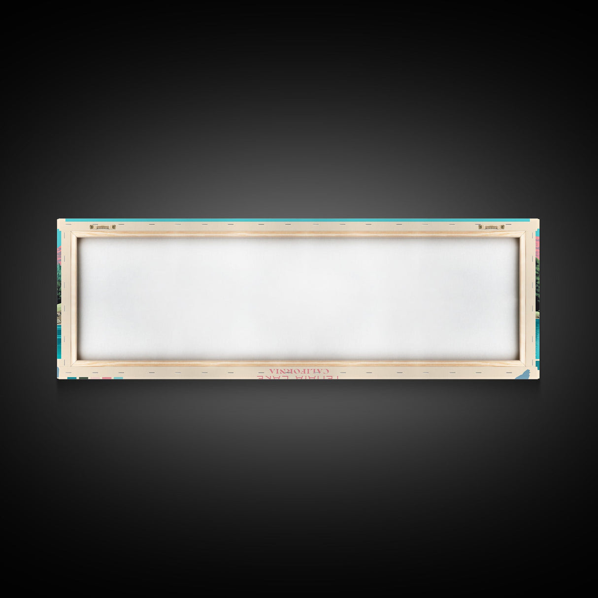 Tenaya Lake, California Framed Canvas Print, Lake House Decor, Midcentury Modern Art, Pop Art, Travel Poster, Living Room Wall Art