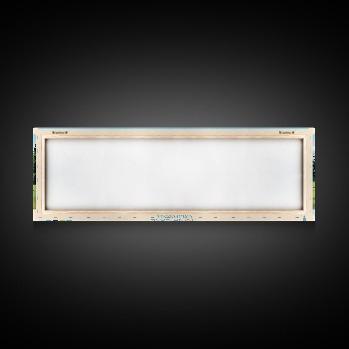 Tioga Lake, California Framed Canvas Print, Lake House Art, Midcentury Modern Decor, Pop Art, Travel Poster, Bedroom Wall Art