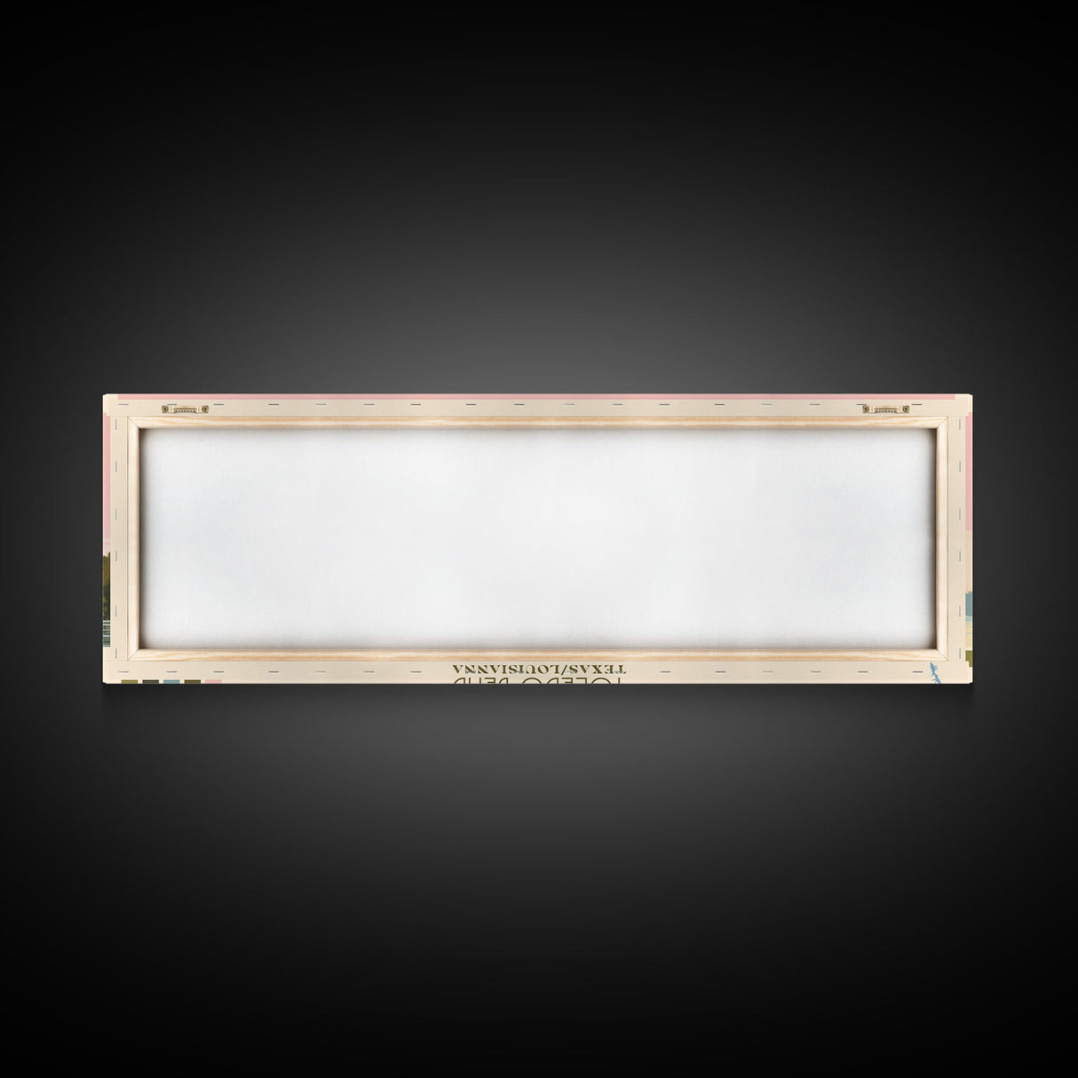 Toledo Bend Lake, Texas Louisianna Framed Canvas Print, Lake House Decor, Midcentury Modern Art, Pop Art, Travel Poster, Living Room Wall Art