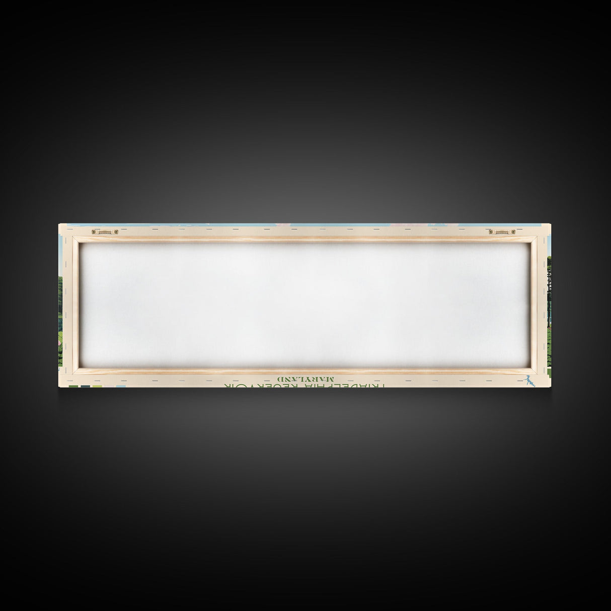 Triadelphia Reservoir, Maryland Framed Canvas Print, Lake House Decor, Midcentury Modern Art, Pop Art, Travel Poster, Living Room Wall Art