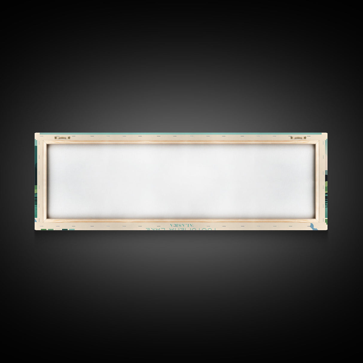 Tustumena Lake, Alaska Framed Canvas Print, Lake House Decor, Midcentury Modern Art, Pop Art, Travel Poster, Living Room Wall Art