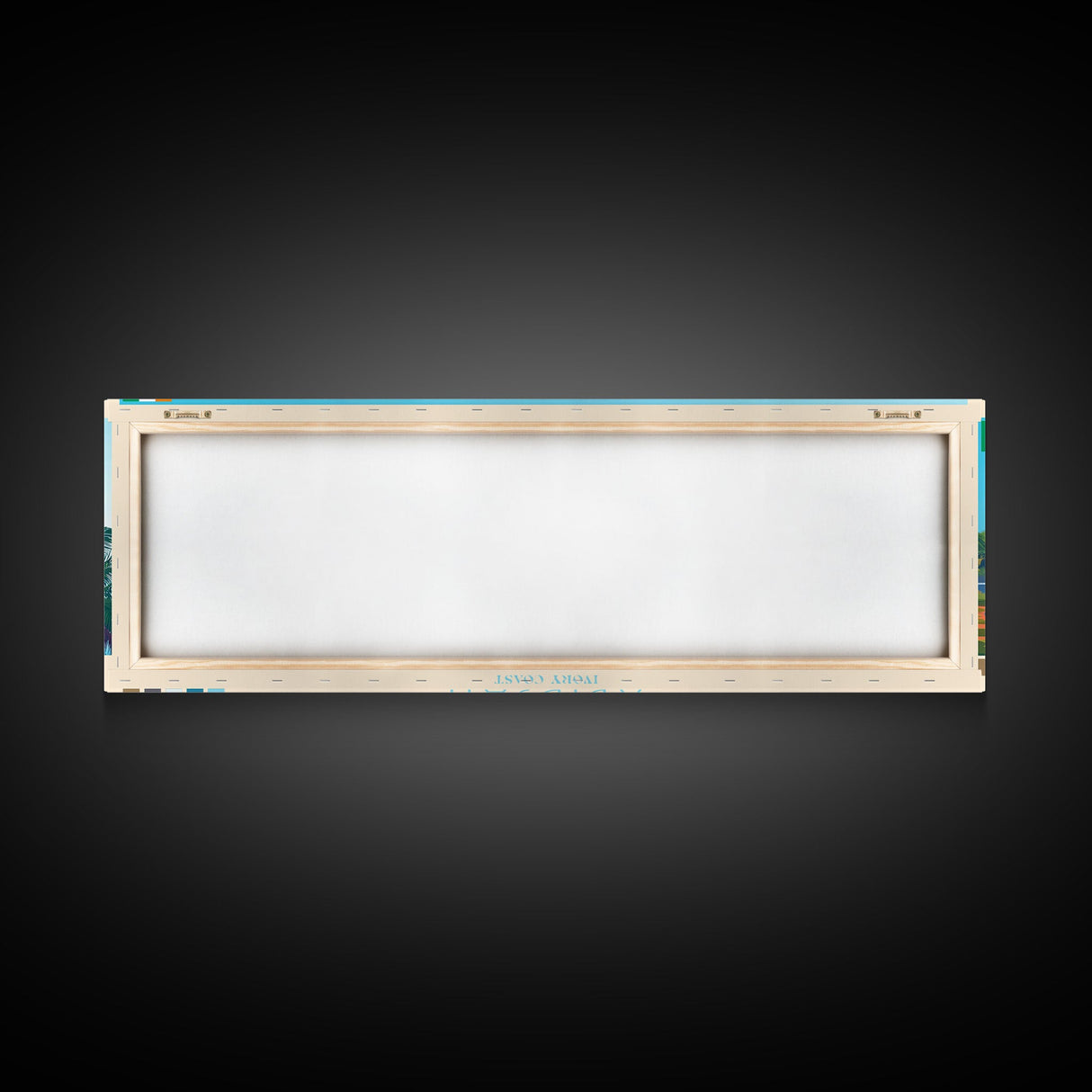 Abidjan, Ivory Coast Panoramic Travel Poster Canvas Print, Abidjan, Ivory Coast Painting, Ivory Coast Art, Abidjan Travel Art, Guest Room Painting