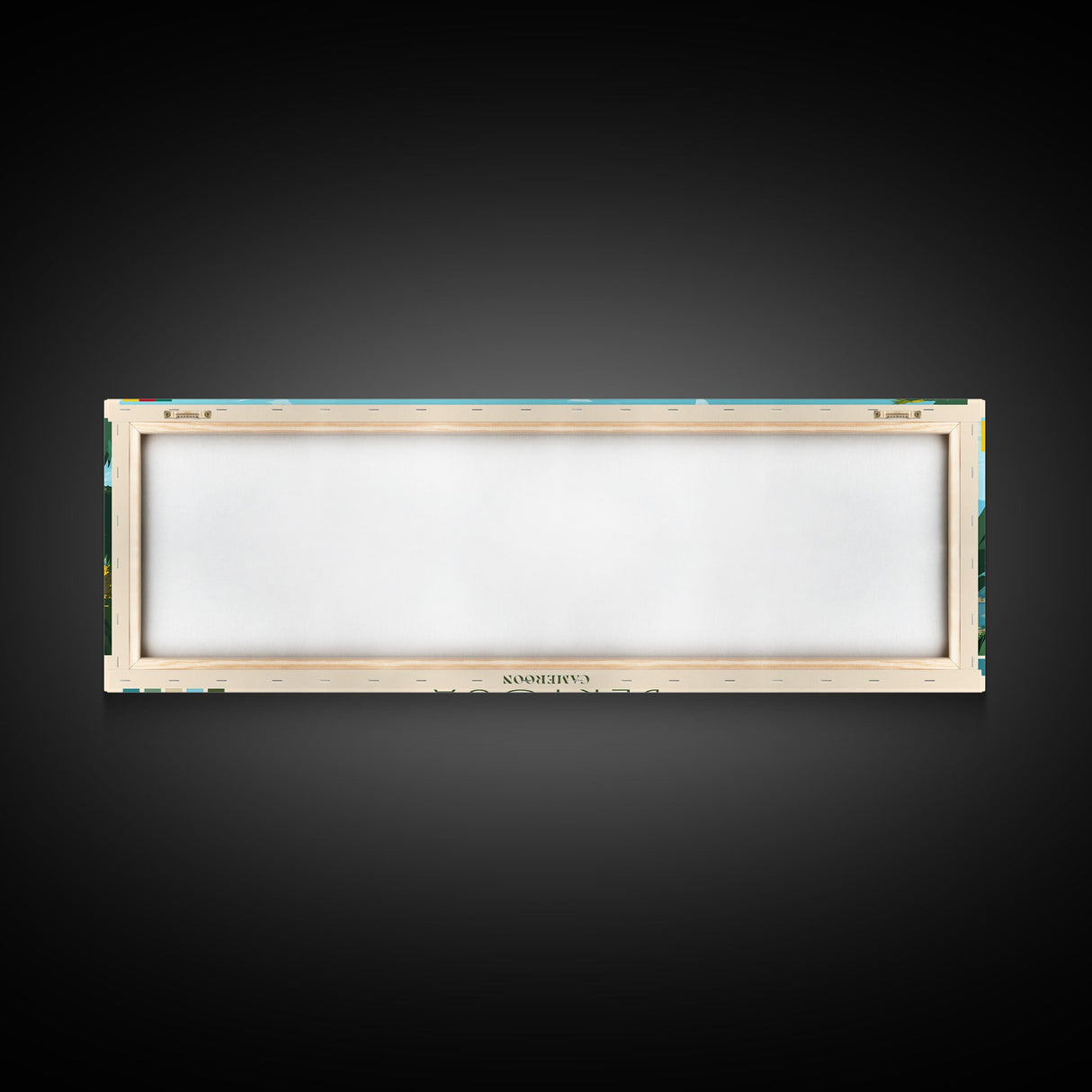 Bertoua, Cameroon Travel Poster Panoramic Canvas Print, Bertoua, Cameroon Painting, Cameroon Art, Bertoua Travel Art, Guest Room Painting