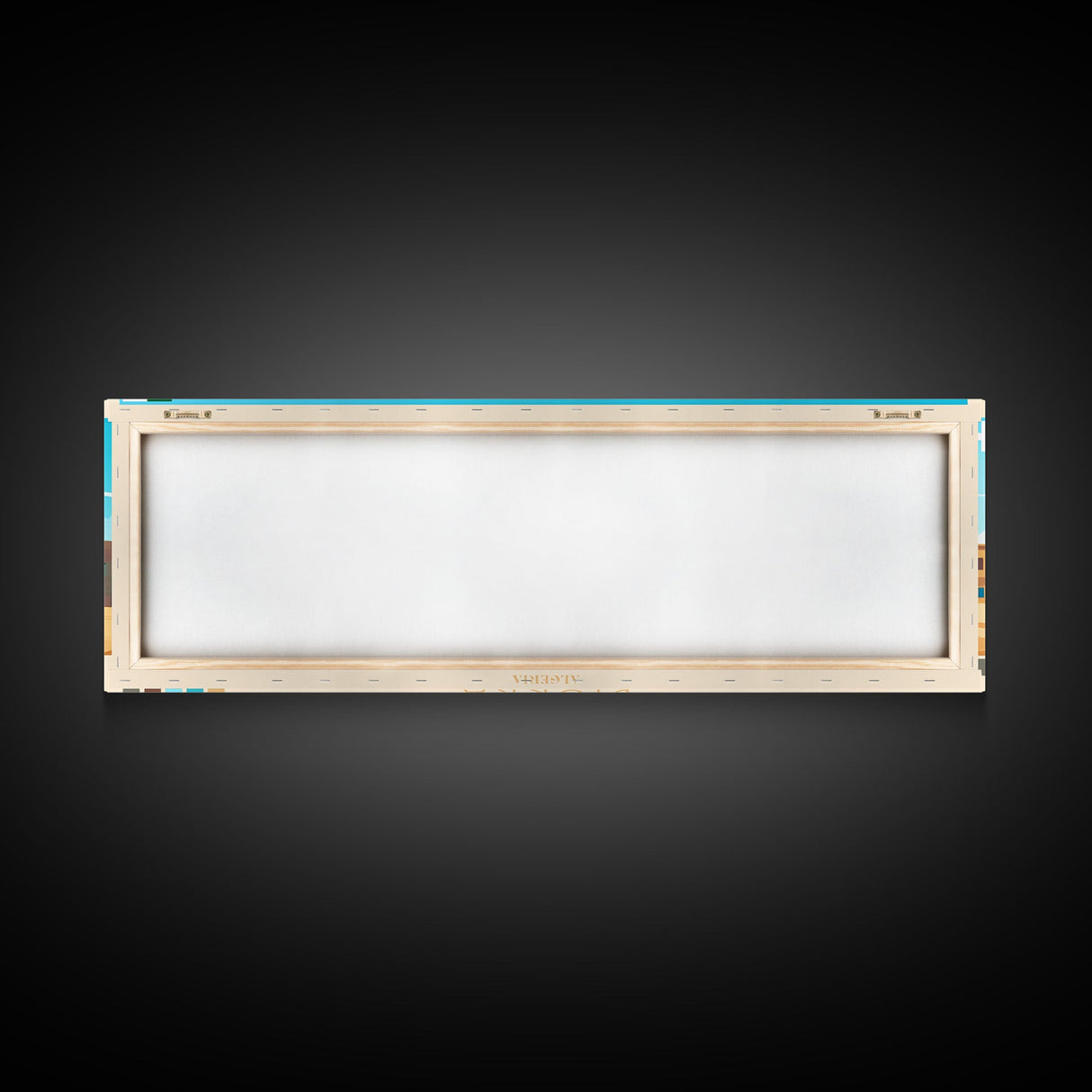 Biskra, Algeria Panoramic Travel Poster Canvas Print, Biskra, Algeria Painting, Algeria Art, Biskra Travel Art, Guest Room Painting