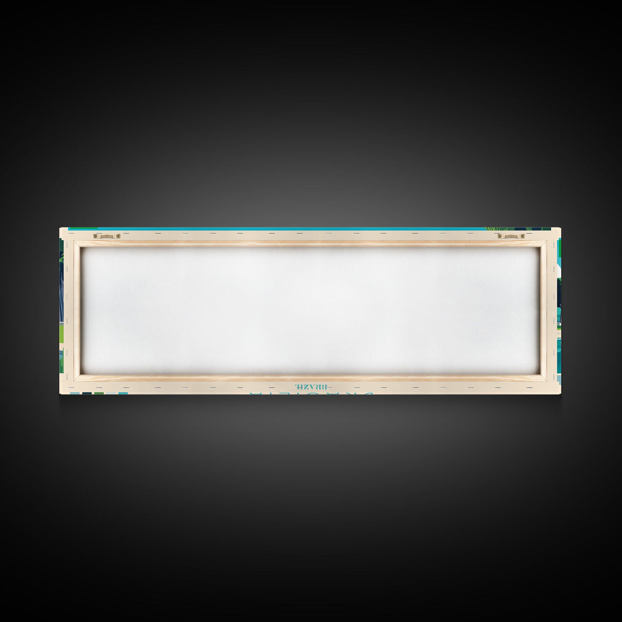 Brasilia, Brazil Panoramic Travel Poster Canvas Print, Brasilia, Brazil Painting, Brazil Art, Brasilia Panoramic Travel Art, Travel Painting