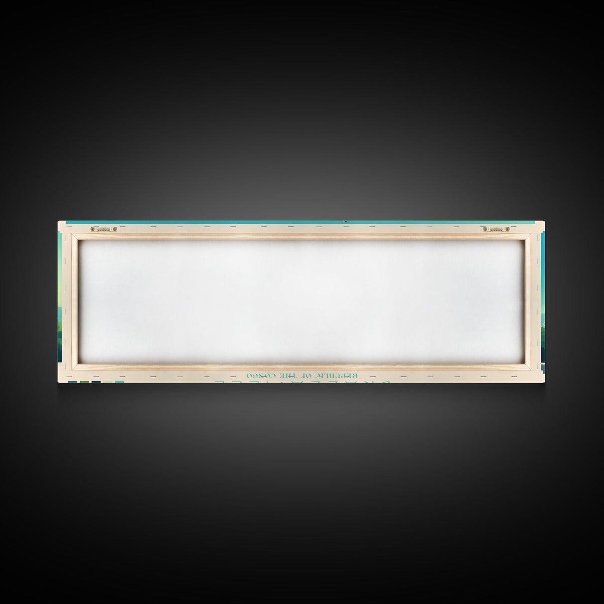 Brazzaville, Republic of the Congo Panoramic Travel Poster Canvas Print, Brazzaville, Republic of the Congo Painting, Republic of the Congo Art, Brazzaville Travel Art, Living Room Painting