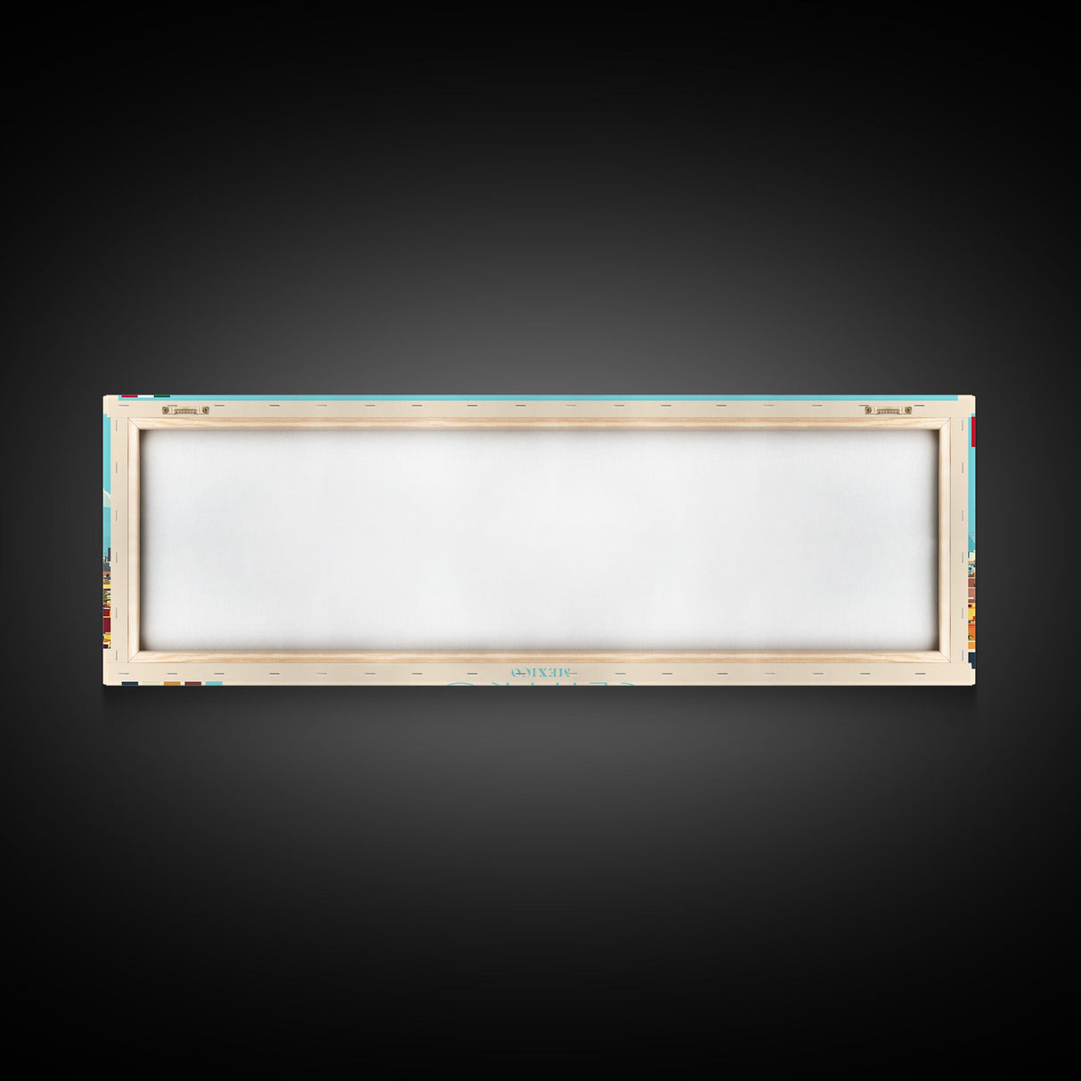 Centro, Mexico Panoramic Travel Poster Canvas Print, Centro, Mexico Painting, Mexico Art, Centro Travel Art, Guest Room Painting