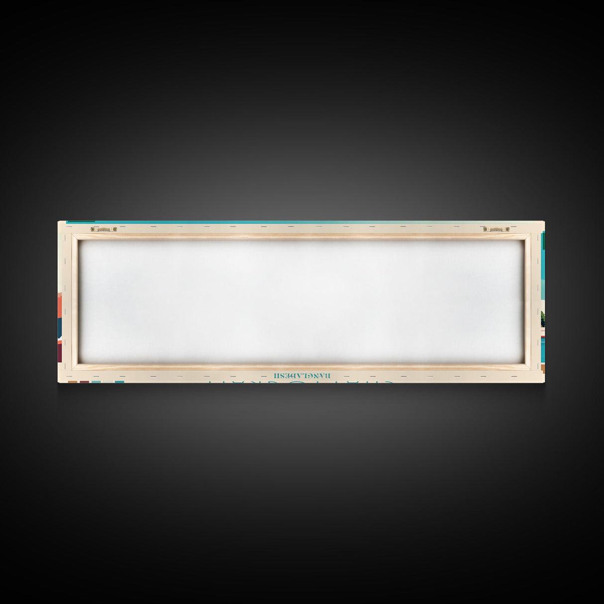 Chattogram, Bangladesh Travel Poster Panoramic Canvas Print, Chattogram, Bangladesh Painting, Bangladesh Art, Chattogram Travel Art, Guest Room Painting