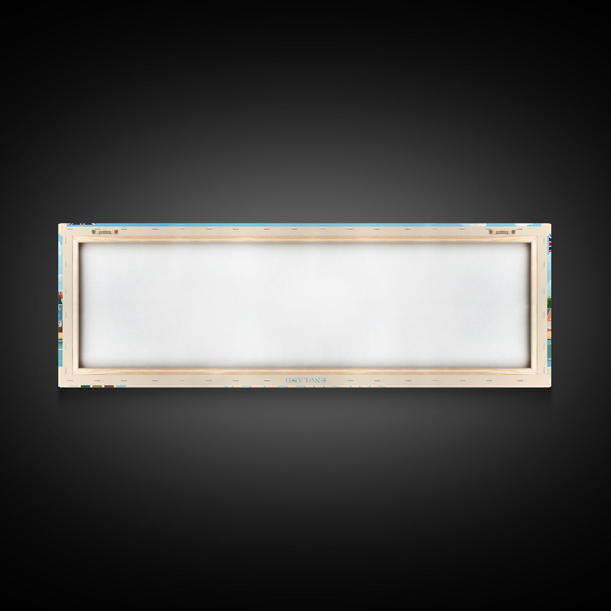 Chichester, England Panoramic Travel Poster Canvas Print, Chichester, England Painting, England Art, Chichester Panoramic Travel Art, Travel Painting