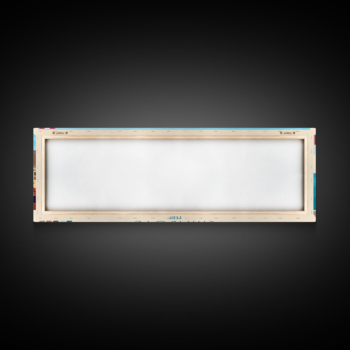 Chimbote, Peru Panoramic Travel Poster Canvas Print, Chimbote, Peru Painting, Peru Art, Chimbote Travel Art, Living Room Painting