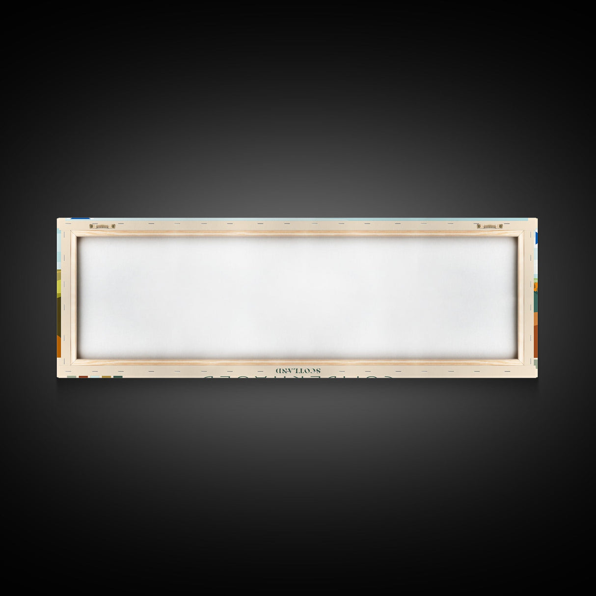 Cumbernauld, Scotland Panoramic Travel Poster Canvas Print, Cumbernauld, Scotland Painting, Scotland Art, Cumbernauld Travel Art, Guest Room Painting