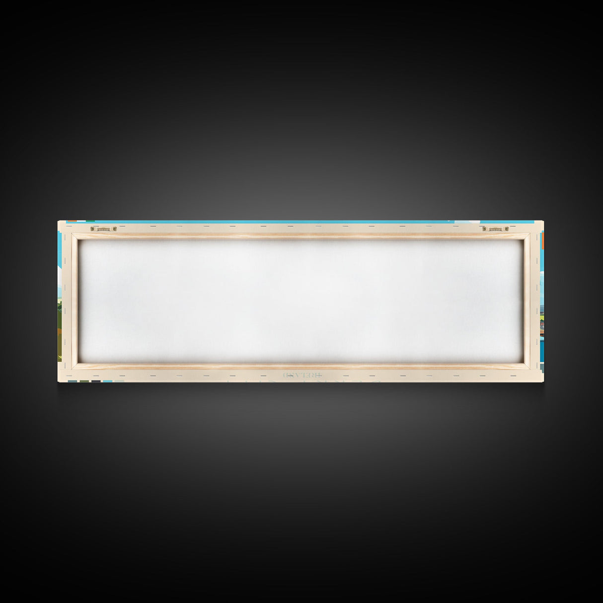 Panoramic Travel Poster Derry City, Ireland Canvas Print, Derry City, Ireland Painting, Ireland Art, Derry City Travel Art, Guest Room Painting