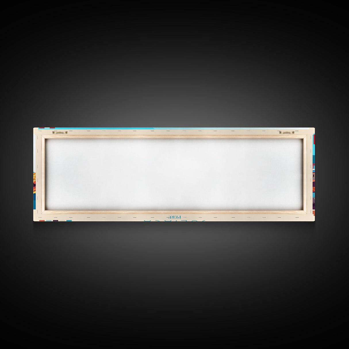 Panoramic Travel Poster Juarez, Mexico Canvas Print, Juarez, Mexico Painting, Mexico Art, Juarez Travel Art, Guest Room Painting