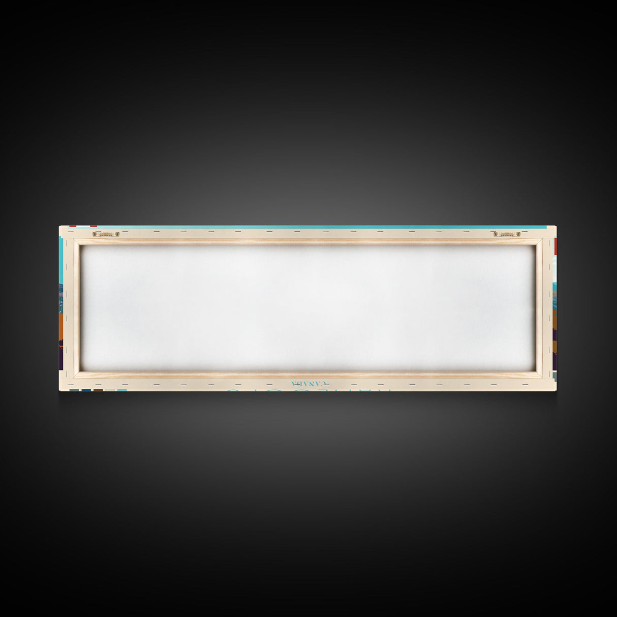 Kamloops, Canada Panoramic Travel Poster Canvas Print, Kamloops, Canada Painting, Canada Art, Kamloops Travel Art, Guest Room Painting