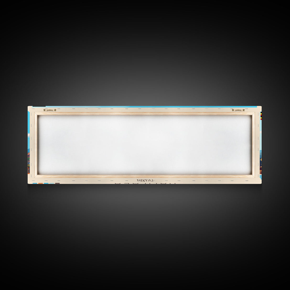 Kampala, Uganda Panoramic Travel Poster Canvas Print, Kampala, Uganda Painting, Uganda Art, Kampala Travel Art, Living Room Painting