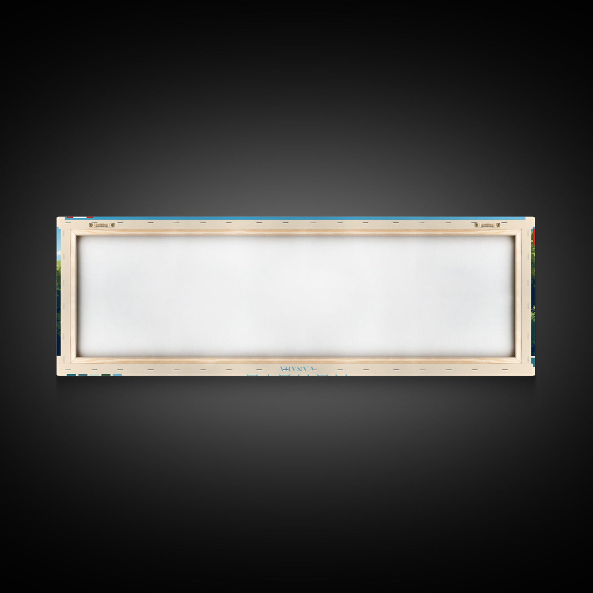 Kanata, Canada Travel Poster Panoramic Canvas Print, Kanata, Canada Painting, Canada Art, Kanata Travel Art, Guest Room Painting