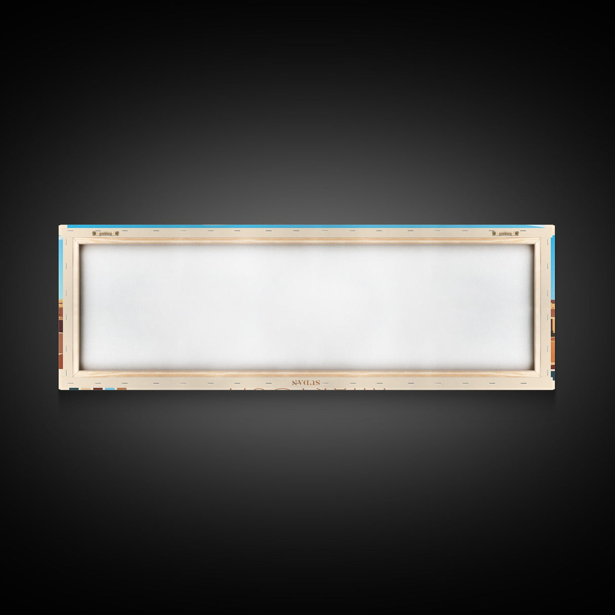 Khartoum, Sudan Travel Poster Panoramic Canvas Print, Khartoum, Sudan Painting, Sudan Art, Khartoum Travel Art, Guest Room Painting