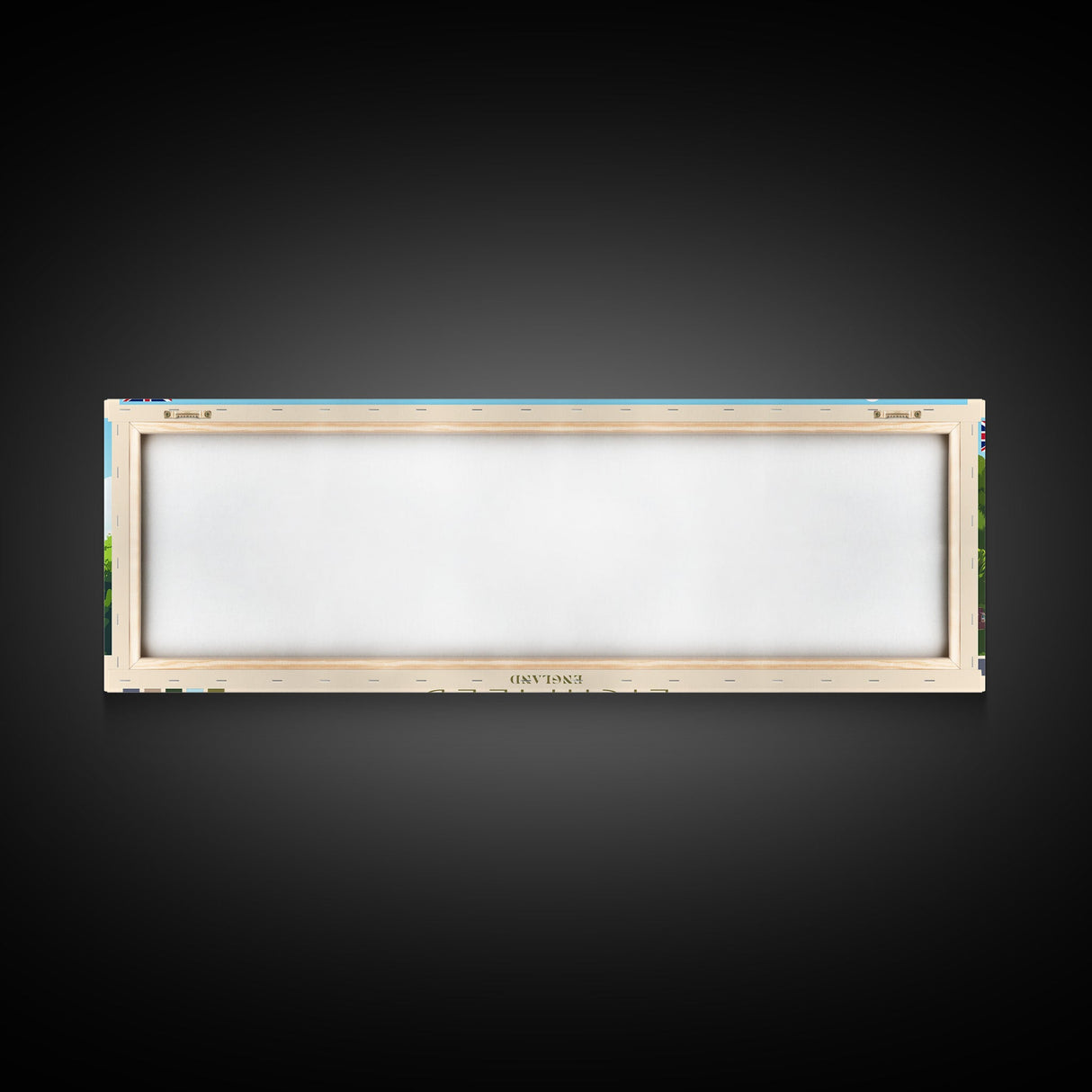 Lichfield, England Travel Poster Panoramic Canvas Print, Lichfield, England Painting, England Art, Lichfield Travel Art, Guest Room Painting