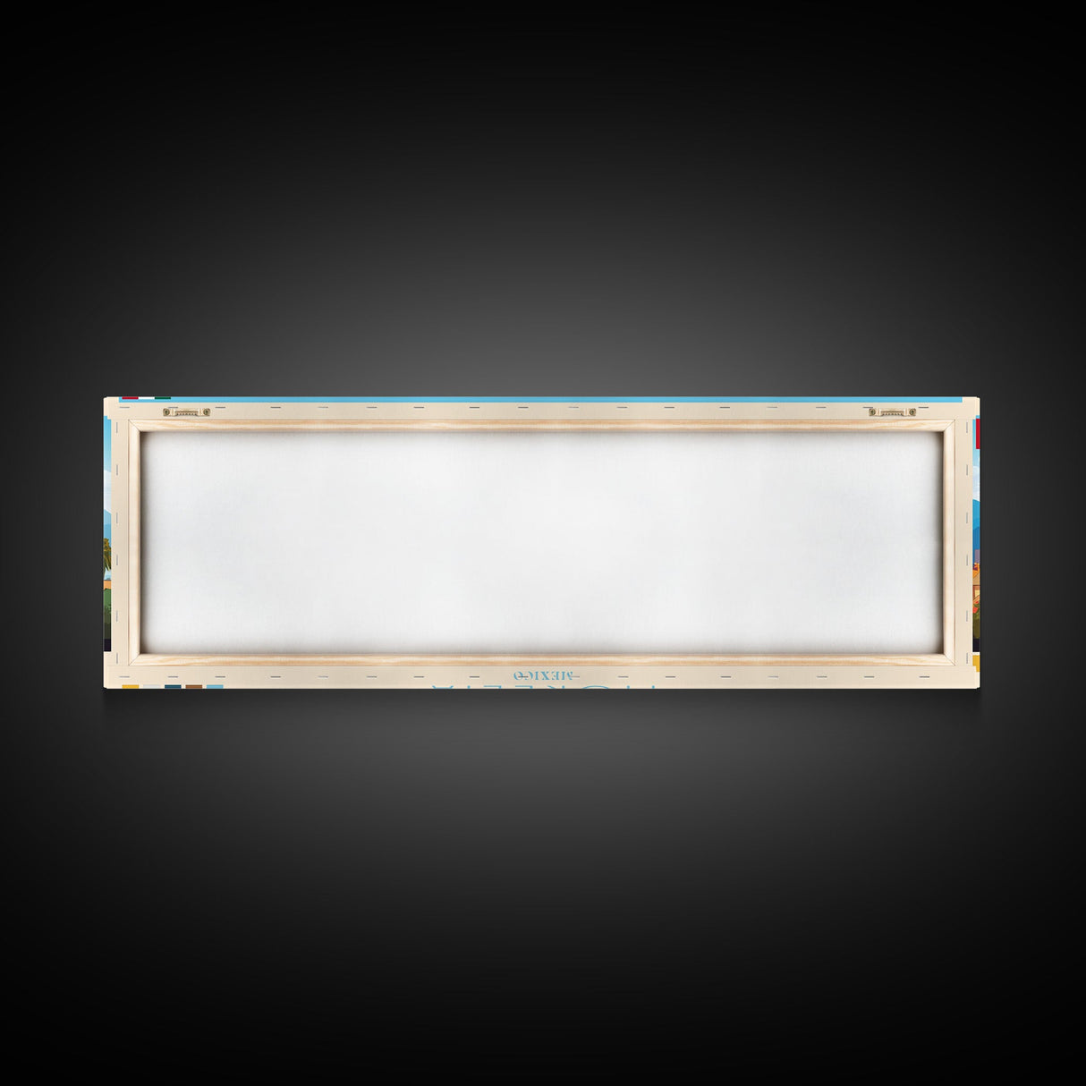 Morelia, Mexico Panoramic Travel Poster Canvas Print, Morelia, Mexico Painting, Mexico Art, Morelia Travel Art, Living Room Painting