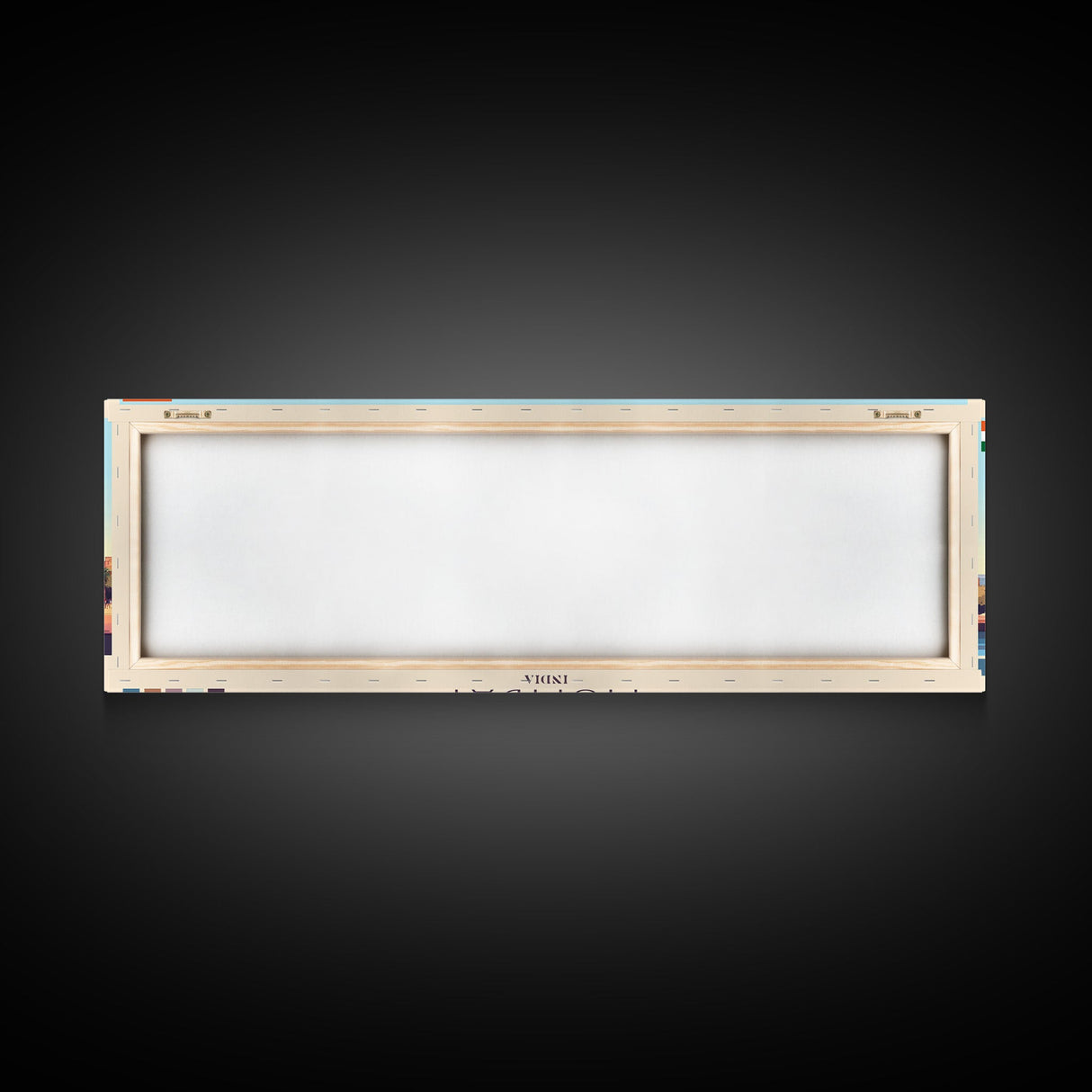 Mumbai, India Panoramic Travel Poster Canvas Print, Mumbai, India Painting, India Art, Mumbai Travel Art, Guest Room Painting