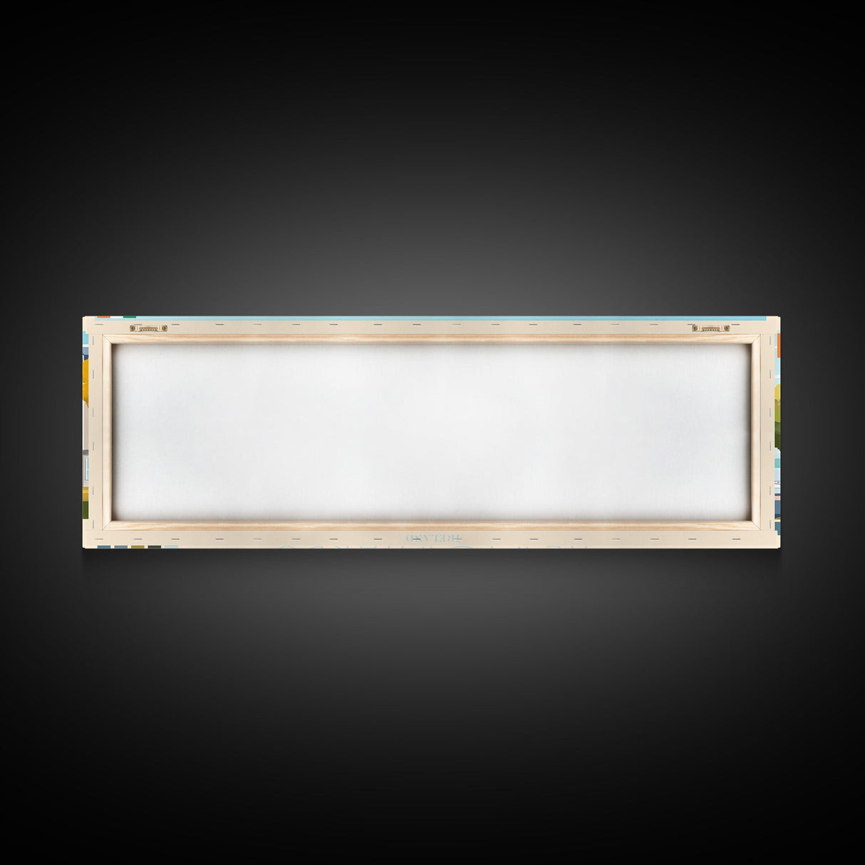 Newtownards, Ireland Travel Poster Panoramic Canvas Print, Newtownards, Ireland Painting, Ireland Art, Newtownards Travel Art, Guest Room Painting