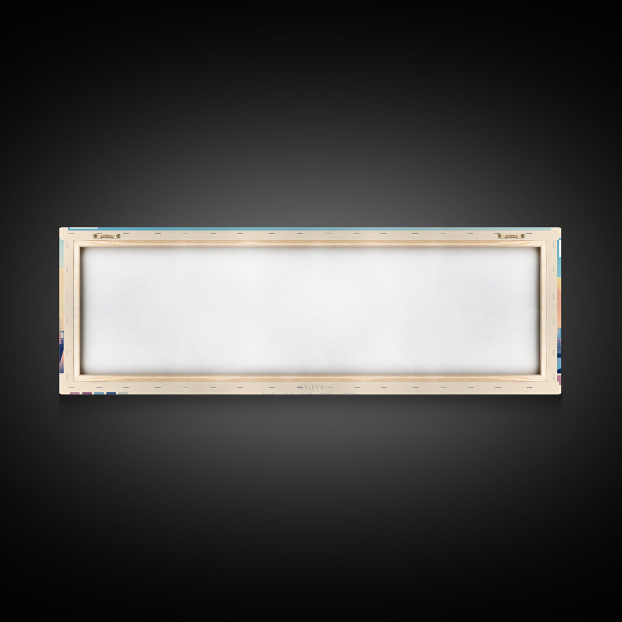 Osaka, Japan Panoramic Travel Poster Canvas Print, Osaka, Japan Painting, Japan Art, Osaka Travel Art, Guest Room Painting