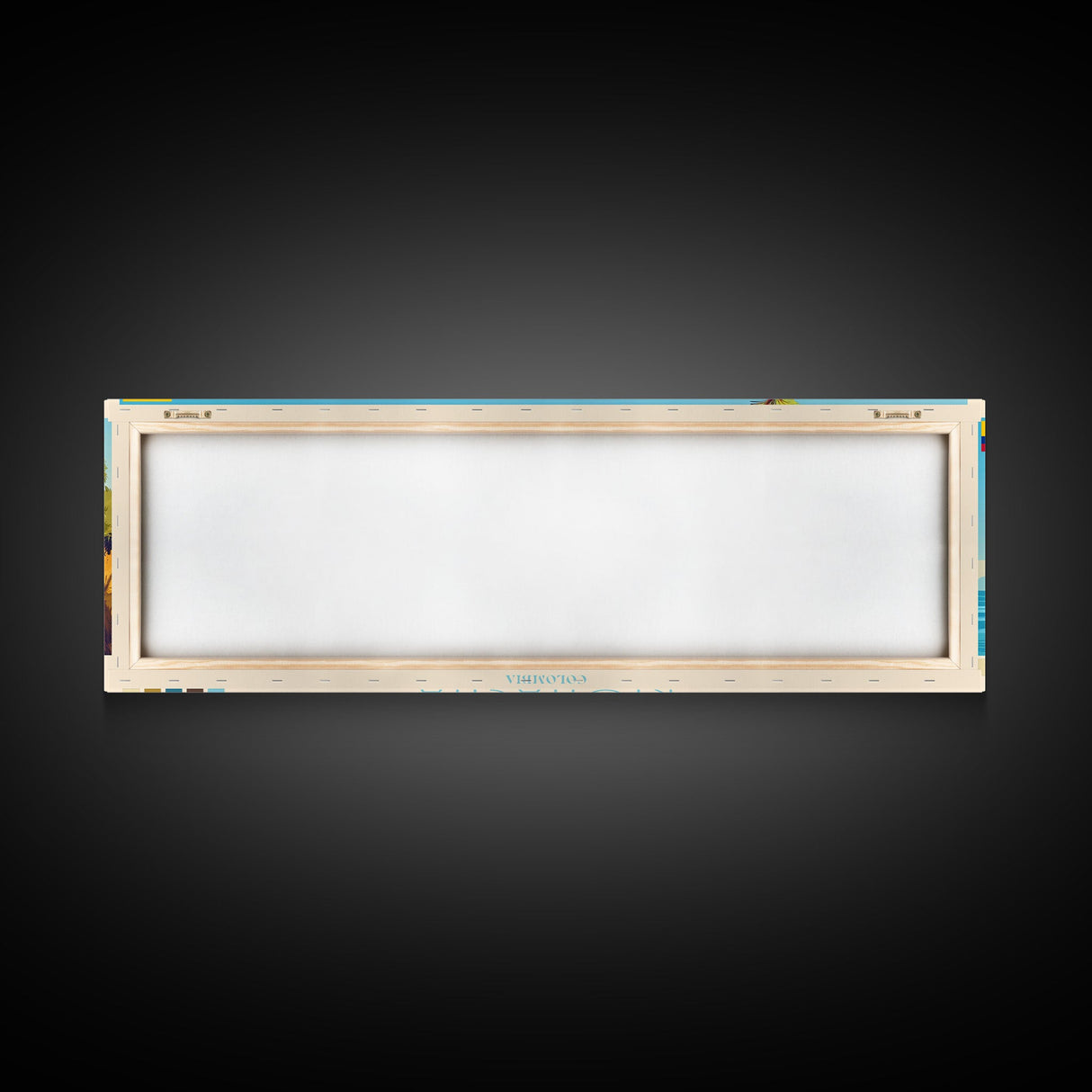 Riohacha, Colombia Travel Poster Panoramic Canvas Print, Riohacha, Colombia Painting, Colombia Art, Riohacha Travel Art, Guest Room Painting