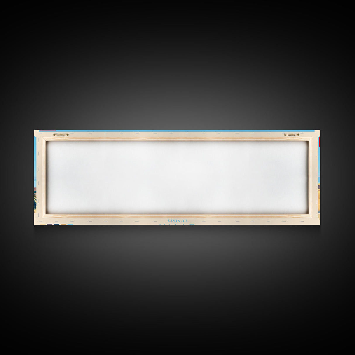 Sfax, Tunisia Panoramic Travel Poster Canvas Print, Sfax, Tunisia Painting, Tunisia Art, Sfax Travel Art, Living Room Painting