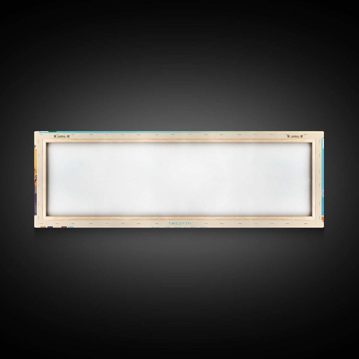 Skikda, Algeria Panoramic Travel Poster Canvas Print, Skikda, Algeria Painting, Algeria Art, Skikda Panoramic Travel Art, Travel Painting