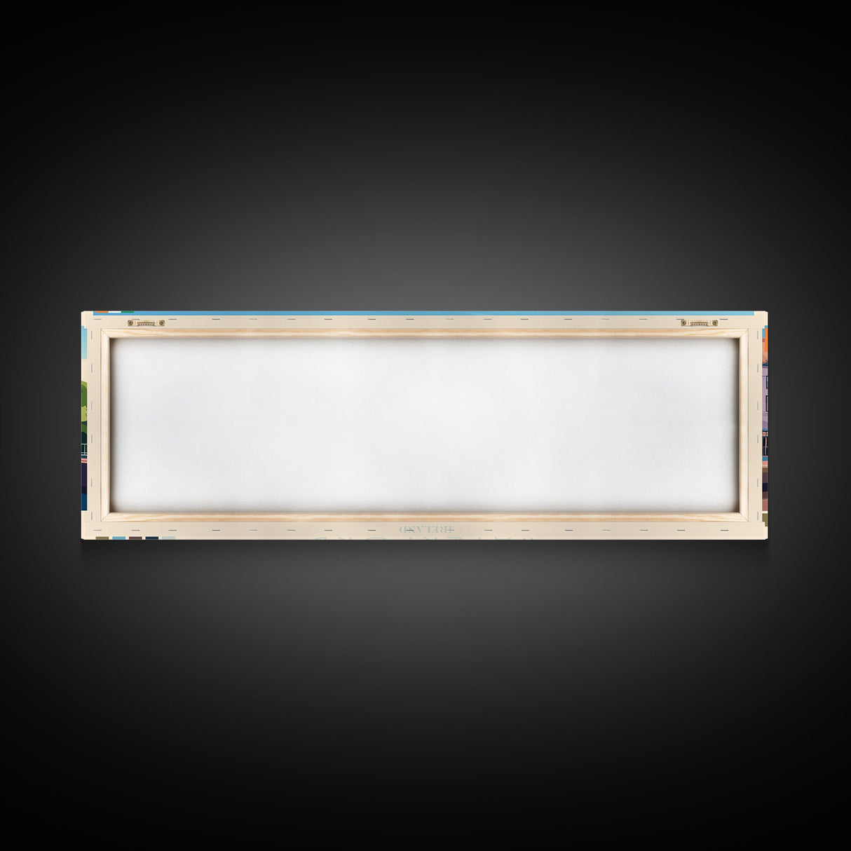 Waterford, Ireland Panoramic Travel Poster Canvas Print, Waterford, Ireland Painting, Ireland Art, Waterford Travel Art, Guest Room Painting