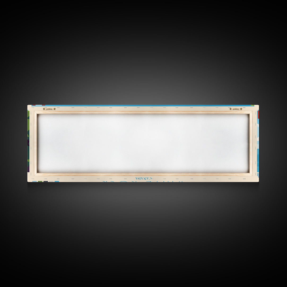 White Rock, Canada Travel Poster Panoramic Canvas Print, White Rock, Canada Painting, Canada Art, White Rock Travel Art, Guest Room Painting