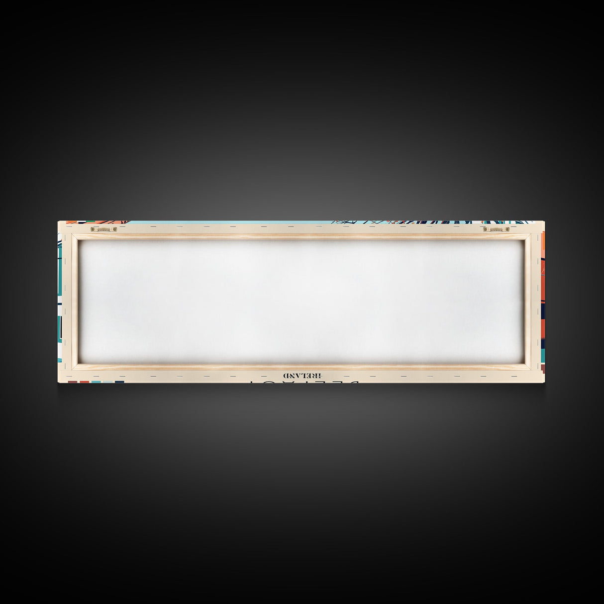 Belfast, Ireland Panoramic Canvas Print, Belfast, Ireland Painting, Ireland Art, Belfast Travel Poster, Travel Art, Vacation Gift