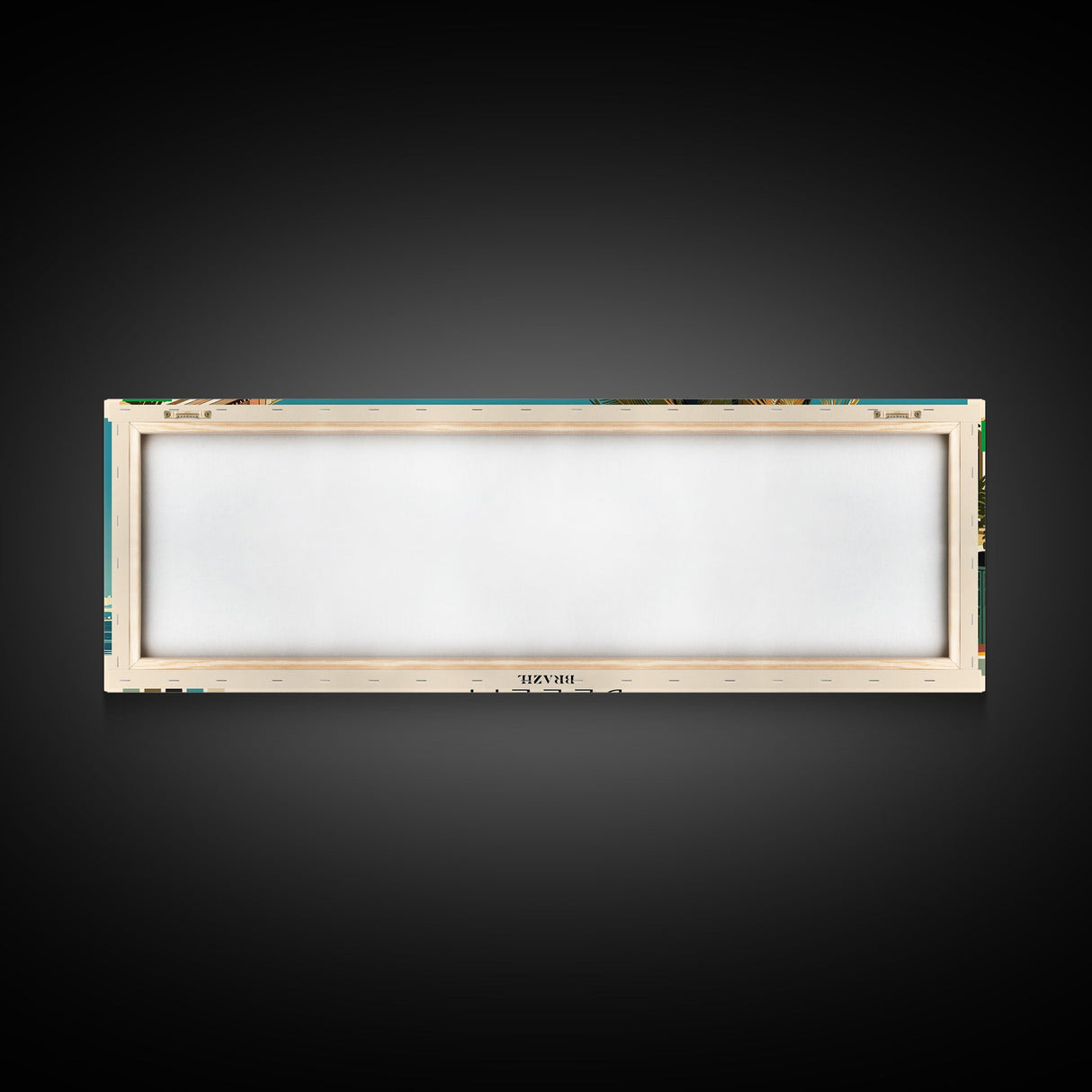 Belem, Brazil Panoramic Canvas Print, Belem, Brazil Painting, Brazil Art, Belem Travel Poster, Travel Art, Housewarming Gift