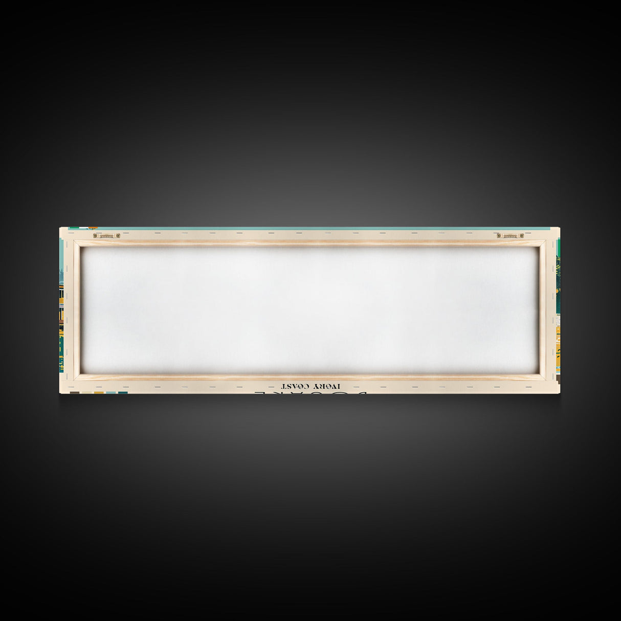 Bouake, Ivory Coast Panoramic Canvas Print, Bouake, Ivory Coast Painting, Ivory Coast Art, Bouake Travel Poster, Travel Art, Guest Room Painting